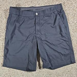 Under Armour Sz 38 Black HeatGear Golf Shorts